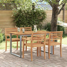Table de jardin pour repas Gris 140 x 80 x 75 cm
