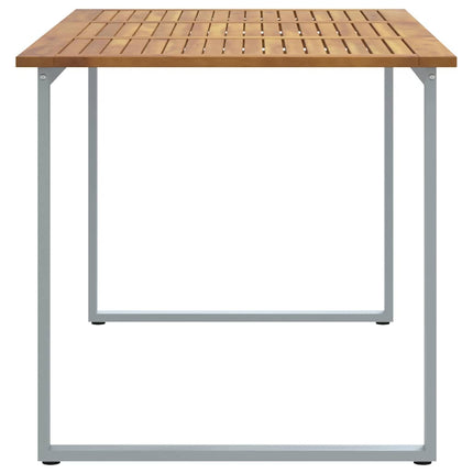 Table de jardin pour repas Gris 160 x 80 x 75 cm