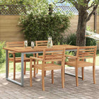 Table de jardin pour repas Gris 180 x 90 x 75 cm