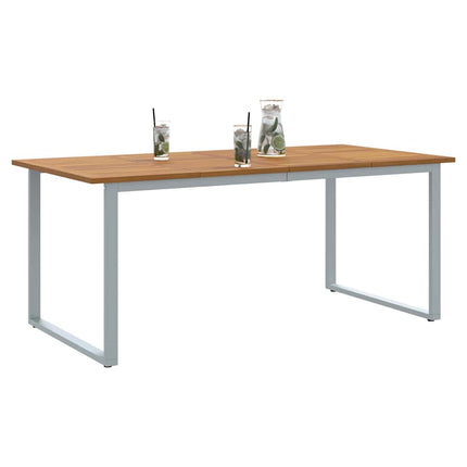Table de jardin pour repas Gris 180 x 90 x 75 cm