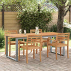 Table de jardin pour repas Gris 200 x 90 x 75 cm