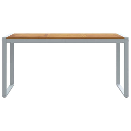 Table de jardin pour repas Gris 160 x 80 x 75 cm