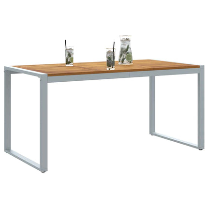 Table de jardin pour repas Gris 160 x 80 x 75 cm