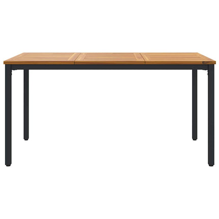 Tables de jardin Naturel et noir 150 x 90 x 75 cm
