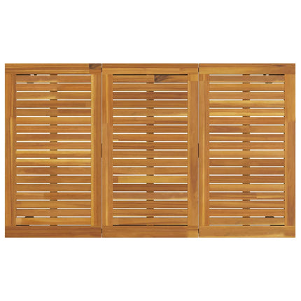 Tables de jardin Naturel et noir 150 x 90 x 75 cm