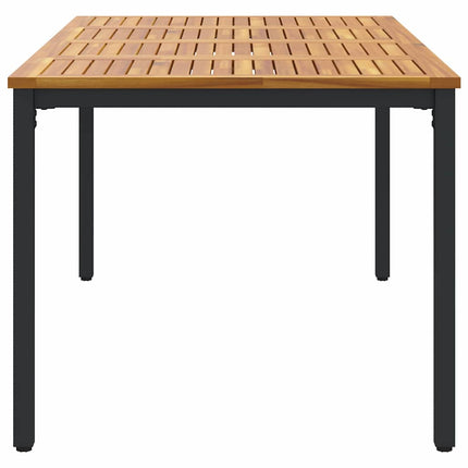 Tables de jardin Naturel et noir 180 x 90 x 75 cm