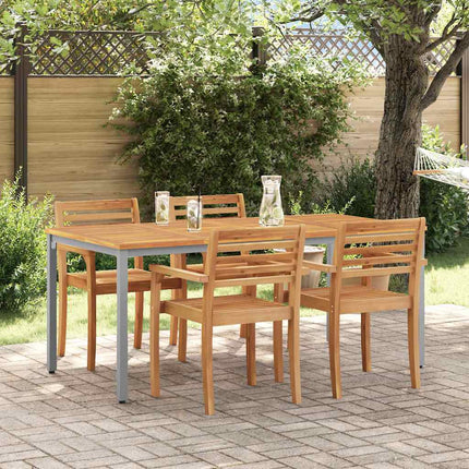 Tables de jardin Naturel et gris 180 x 90 x 75 cm