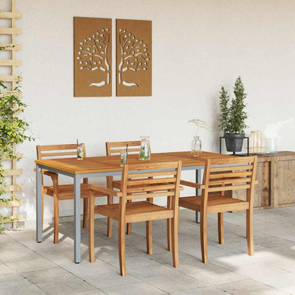 Tables de jardin Naturel et gris 180 x 90 x 75 cm