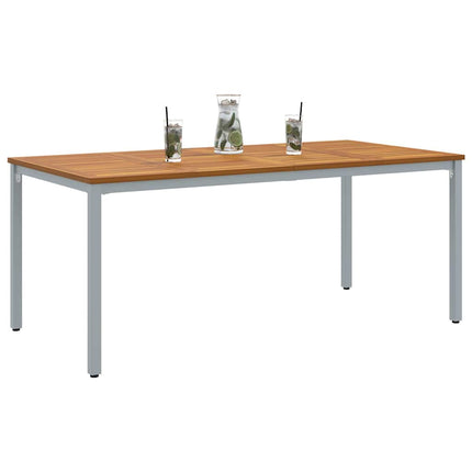 Tables de jardin Naturel et gris 180 x 90 x 75 cm
