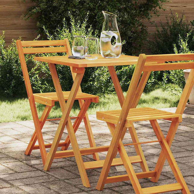 Table de jardin pliante Naturel 60 x 60 x 72 cm