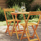 Table de jardin pliante Naturel 60 x 60 x 72 cm