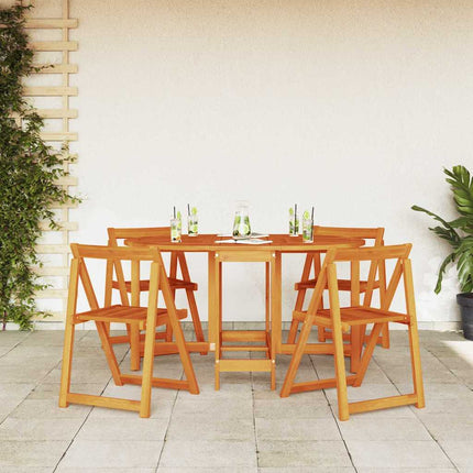 Table De Jardin 5 Pcs Marron 110 X 60 X 72 Cm Table de 110 cm + 4 chaises