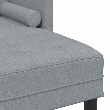 Ensemble de Canapés 2 pcs Gris clair 173 x 131 x 67 cm tissu