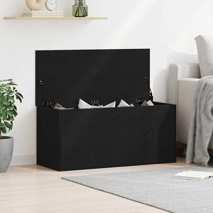 Boîte de Rangement avec stockage Chêne noir 100 x 42 x 46 cm