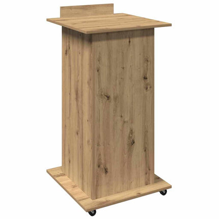 Podium chêne artisanal 55 x 55 x 107 cm Bois d'ingénierie