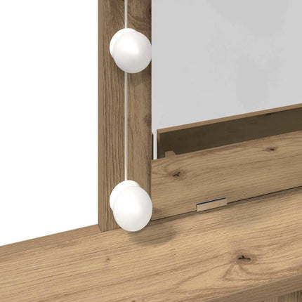 Coiffeuse chêne artisanal 80 x 41 x 144,5 cm Bois d'ingénierie