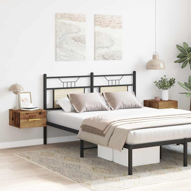 Cabinet de chevet 2 pcs Bois ancien 35 x 35 x 20 cm