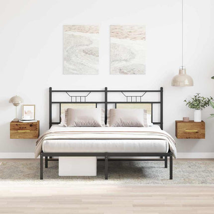 Cabinet de chevet 2 pcs Bois ancien 35 x 35 x 20 cm