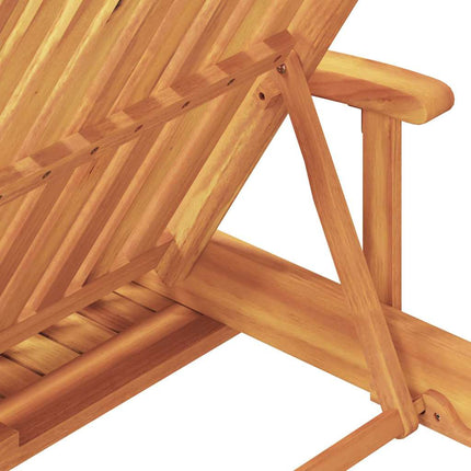 Transat 2 Pcs 200 X 67 X 84Cm Bois D'acacia Massif Rouge 2x chaise longue