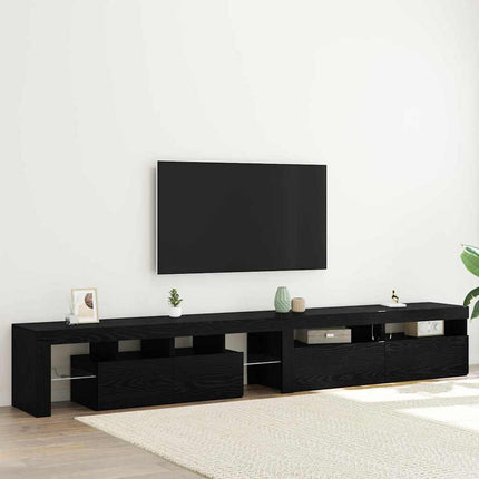 Meubles TV 3 pcs Chêne noir 260 x 36.5 x 40 cm
