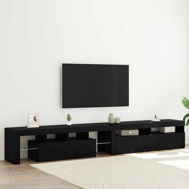Meubles TV 2 pcs Chêne noir 260 x 36.5 x 40 cm