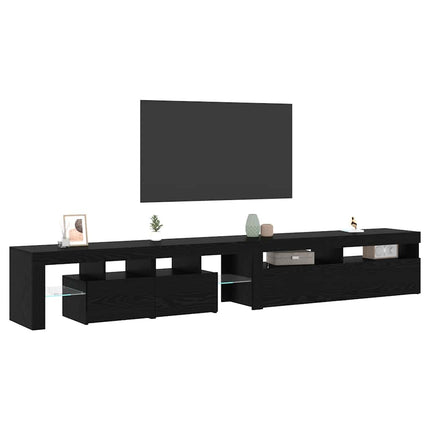 Meubles TV 2 pcs Chêne noir 260 x 36.5 x 40 cm