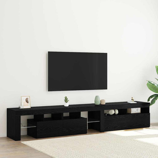 Meubles TV 2 pcs Chêne noir 290 x 36.5 x 40 cm