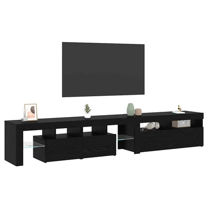 Meubles TV 2 pcs Chêne noir 290 x 36.5 x 40 cm