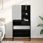 Ensemble de Coiffeuse avec tiroir Chêne noir 74.5 x 40 x 141 cm