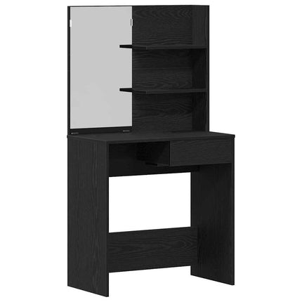 Ensemble de Coiffeuse 2 pcs Chêne noir Bois d'ingénierie