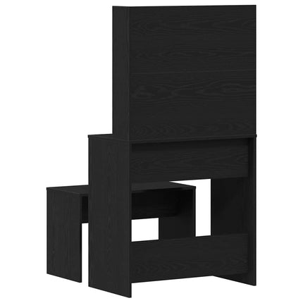 Ensemble de Coiffeuse 2 pcs Chêne noir Bois d'ingénierie