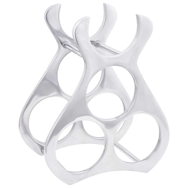 Étagère à vin Argent 23 x 14 x 28 cm Aluminium