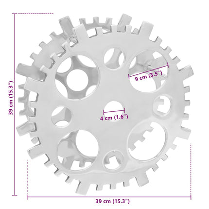 Étagère à vin Argent 39 x 39 x 14 cm Aluminium