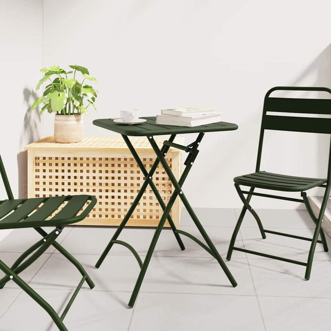 Table de Jardin Vert foncé 55 x 55 x 73 cm