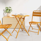 Table de Jardin Moutarde 55 x 55 x 73 cm Acier revêtu de poudre