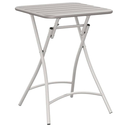 Table de Jardin Beige 55 x 55 x 73 cm Acier revêtu de poudre