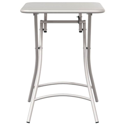 Table de Jardin Beige 55 x 55 x 73 cm Acier revêtu de poudre