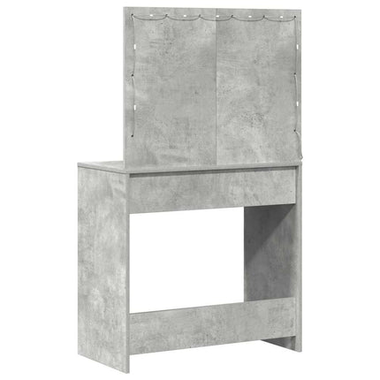 Coiffeuse Gris béton 78.5 x 41 x 135 cm Bois d'ingénierie