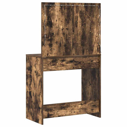 Coiffeuse Chêne fumé 78.5 x 41 x 135 cm Bois d'ingénierie