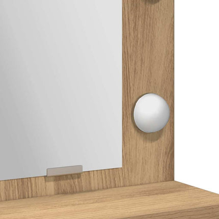 Coiffeuse chêne artisanal 50 x 41 x 135 cm Bois d'ingénierie