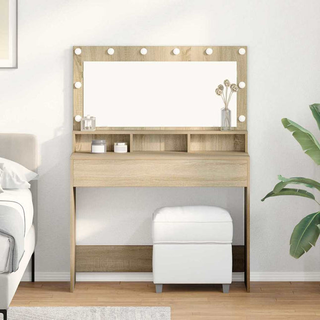 Coiffeuse Chêne sonoma 100 x 41 x 135 cm Bois d'ingénierie