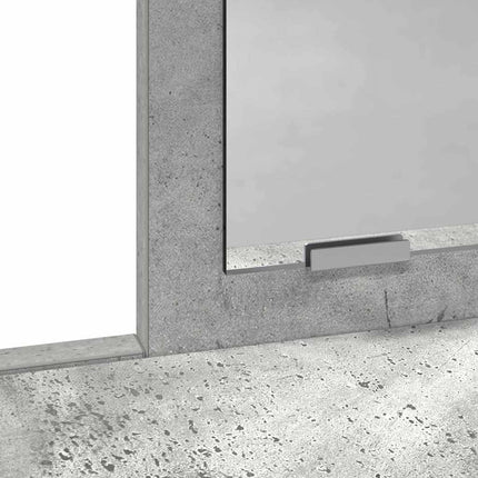 Coiffeuse Gris béton 100 x 41 x 140 cm Bois d'ingénierie