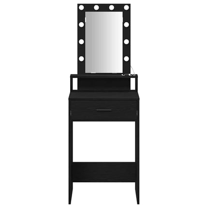 Table de Toilette Noir 50 x 41 x 140 cm Bois d'ingénierie