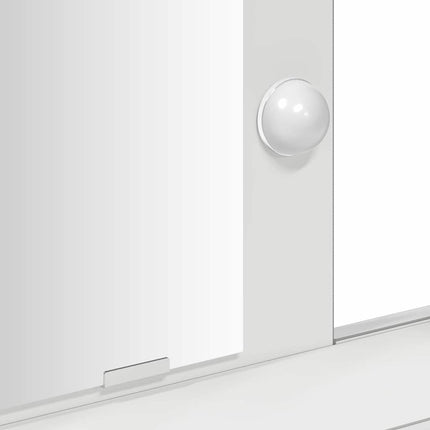 Table de Toilette Blanc 79 x 41 x 140 cm Bois d'ingénierie