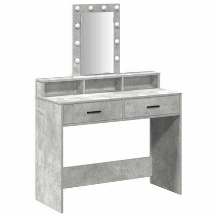 Table de Toilette Gris 100 x 41 x 140 cm Bois d'ingénierie