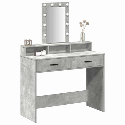 Table de Toilette Gris 100 x 41 x 140 cm Bois d'ingénierie