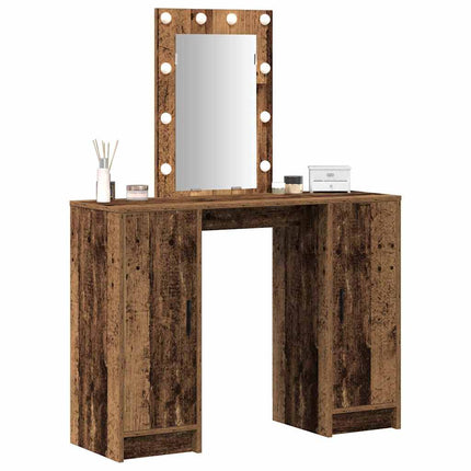 Table de Toilette Marron 102 x 33 x 135 cm Bois d'ingénierie
