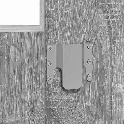 Table de Toilette Gris 60 x 40 x 70 cm Bois d'ingénierie