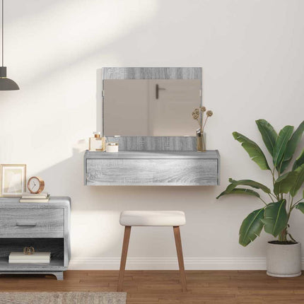 Table de Toilette Gris 83 x 40 x 70 cm Bois d'ingénierie