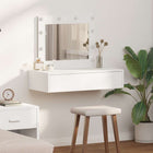 Table de Toilette Blanc 83 x 40 x 70 cm Bois d'ingénierie